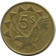 5 DOLLARS 1993 NAMIBIA Münze #AP911.D.A - Namibië