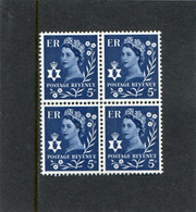 GREAT BRITAIN - 1967 5d  NORTHERN IRELAND  2B  NO WATERMARK  BLOCK OF 4 MINT NH - Unused Stamps