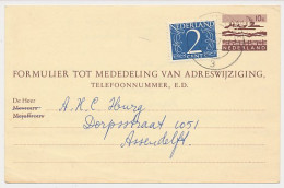 Verhuiskaart G. 33 Wormerveer - Assendelft 1967 - Entiers Postaux