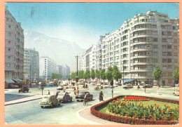 Ppgf/ CPSM Grand Format - ISERE - GRENOBLE - PLACE GUSTAVE RIVET ET BOULEVARD MARÉCHAL FOCH - Animation, Automobiles - Grenoble