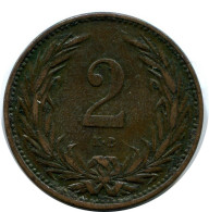 2 FILLER 1896 SIEBENBÜRGEN HUNGARY Münze #AY622.D.A - Hungary