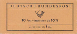 BRD  Markenheftchen MH 6 D R2, Postfrisch **, Heuss, 1960 - Andere & Zonder Classificatie