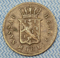 Nassau • 1 Kreuzer 1833 • Wilhelm • German States • Silberkreuzer = 1/60 Gulden • [24-847] - Kleine Munten & Andere Onderverdelingen