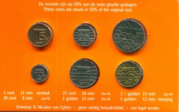 NETHERLANDS 2001 MINI COIN SET 6 Coin RARE #SET1051.7.U.A - Mint Sets & Proof Sets