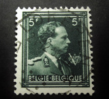 Belgie Belgique - 1956 - OPB/COB N° 1007 - 5 F - Open Kraag - Obl. Lokeren - 1956 - Usati