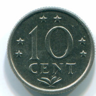 10 CENTS 1976 ANTILLES NÉERLANDAISES Nickel Colonial Pièce #S13735.F.A - Antilles Néerlandaises