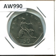 50 PENCE 1981 UK GBAN BRETAÑA GREAT BRITAIN Moneda #AW990.E.A - 50 Pence