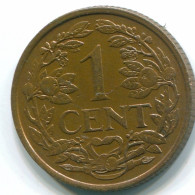 1 CENT 1959 NETHERLANDS ANTILLES Bronze Fish Colonial Coin #S11044.U.A - Antillas Neerlandesas
