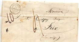 Ariège - LAC (14/08/1846) En Port-dû - Poids 10g, Donc Double Port - Tàd Type 15 Ax-s-Ariège - 1801-1848: Précurseurs XIX