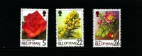 ISLE OF MAN - 1999  FLOWERS  III SET MINT NH - Isle Of Man
