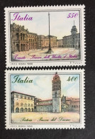 1988 - Italia - Piazze D'Italia - Pistoia: Piazza Del Duomo - Trieste: Piazza Dell'Unità D'Italia - Lire 400 + Lire 550 - 1981-90: Neufs