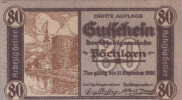 80 HELLER 1920 Stadt PÖCHLARN Niedrigeren Österreich Notgeld Papiergeld Banknote #PG988 - Lokale Ausgaben