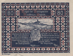80 HELLER 1920 Stadt KIRCHBERG AM WAGRAM Niedrigeren Österreich #PD654 - Lokale Ausgaben