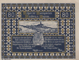 80 HELLER 1920 Stadt KIRCHBERG AM WAGRAM Niedrigeren Österreich #PD652 - Lokale Ausgaben