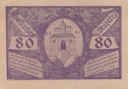 80 HELLER 1920 Stadt HOFKIRCHEN IM MÜHLKREIS Oberösterreich Österreich Notgeld Papiergeld Banknote #PG624 - Lokale Ausgaben