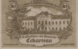 80 HELLER 1920 Stadt ECKARTSAU Niedrigeren Österreich Notgeld Papiergeld Banknote #PG826 - Lokale Ausgaben