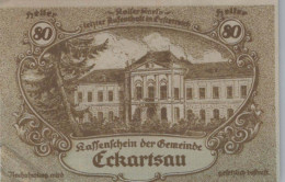 80 HELLER 1920 Stadt ECKARTSAU Niedrigeren Österreich Notgeld Banknote #PF079 - Lokale Ausgaben