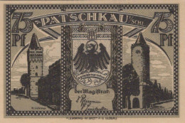 75 PFENNIG Stadt PATSCHKAU Oberen Silesia DEUTSCHLAND Notgeld Banknote #PJ241 - Lokale Ausgaben
