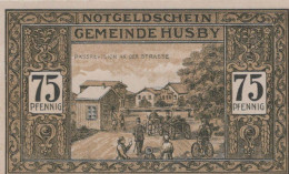 75 PFENNIG Stadt HUSBY Schleswig-Holstein UNC DEUTSCHLAND Notgeld #PI697 - Lokale Ausgaben
