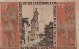 75 PFENNIG 1923 Stadt BRUNSWICK Brunswick DEUTSCHLAND Notgeld Banknote #PI206 - Lokale Ausgaben