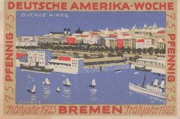 75 PFENNIG 1923 Stadt BREMEN Bremen DEUTSCHLAND Notgeld Banknote #PF731 - Lokale Ausgaben