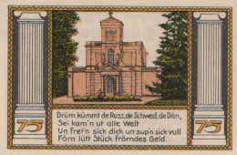 75 PFENNIG 1922 Stadt PUTBUS Pomerania UNC DEUTSCHLAND Notgeld Banknote #PH510 - [11] Emissions Locales