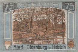 75 PFENNIG 1922 Stadt OLDENBURG IN HOLSTEIN UNC DEUTSCHLAND #PI834 - Lokale Ausgaben