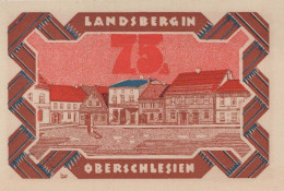 75 PFENNIG 1922 Stadt LANDSBERG OBERSCHLESIEN UNC DEUTSCHLAND #PB936 - [11] Local Banknote Issues