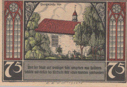 75 PFENNIG 1922 Stadt BÜTOW Pomerania UNC DEUTSCHLAND Notgeld Banknote #PC863 - [11] Emissions Locales