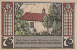 75 PFENNIG 1922 Stadt BÜTOW Pomerania DEUTSCHLAND Notgeld Banknote #PF585 - [11] Local Banknote Issues