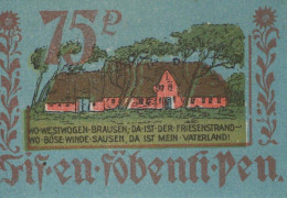 75 PFENNIG 1922 Stadt BORDELUM Schleswig-Holstein DEUTSCHLAND Notgeld #PG017 - [11] Emissions Locales