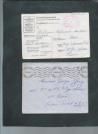 Lot De 10 Lacs, Carte Interzones, Lac En Franchise Periode 1939/1945 ,à Trier Raa108 - Guerra Del 1939-45
