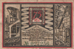 75 PFENNIG 1921 Stadt WESTPHALIA Westphalia DEUTSCHLAND Notgeld Banknote #PG473 - [11] Emissions Locales