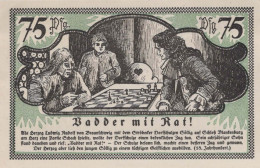 75 PFENNIG 1921 Stadt STRoBECK Saxony DEUTSCHLAND Notgeld Banknote #PD515 - [11] Local Banknote Issues