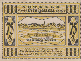 75 PFENNIG 1921 Stadt STOLZENAU Hanover UNC DEUTSCHLAND Notgeld Banknote #PH332 - [11] Local Banknote Issues