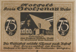 75 PFENNIG 1921 Stadt STOLZENAU Hanover UNC DEUTSCHLAND Notgeld Banknote #PI080 - [11] Emissions Locales