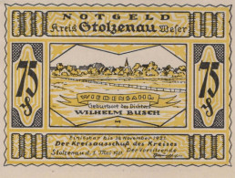 75 PFENNIG 1921 Stadt STOLZENAU Hanover DEUTSCHLAND Notgeld Banknote #PG212 - [11] Local Banknote Issues
