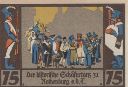 75 PFENNIG 1921 Stadt ROTHENBURG OB DER TAUBER Bavaria UNC DEUTSCHLAND #PI916 - [11] Local Banknote Issues