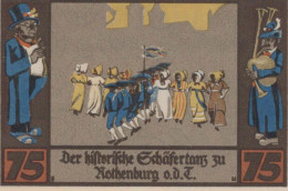 75 PFENNIG 1921 Stadt ROTHENBURG OB DER TAUBER Bavaria UNC DEUTSCHLAND #PI914 - [11] Local Banknote Issues