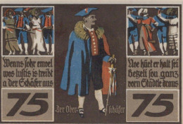 75 PFENNIG 1921 Stadt ROTHENBURG OB DER TAUBER Bavaria UNC DEUTSCHLAND #PI117 - [11] Local Banknote Issues