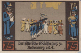75 PFENNIG 1921 Stadt ROTHENBURG OB DER TAUBER Bavaria DEUTSCHLAND #PF424 - [11] Emissions Locales