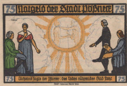 75 PFENNIG 1921 Stadt PÖSSNECK Thuringia UNC DEUTSCHLAND Notgeld Banknote #PB658 - [11] Local Banknote Issues