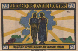 75 PFENNIG 1921 Stadt PÖSSNECK Thuringia UNC DEUTSCHLAND Notgeld Banknote #PB657 - [11] Emissions Locales