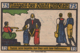 75 PFENNIG 1921 Stadt PÖSSNECK Thuringia UNC DEUTSCHLAND Notgeld Banknote #PB650 - [11] Emissions Locales