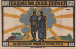 75 PFENNIG 1921 Stadt PÖSSNECK Thuringia UNC DEUTSCHLAND Notgeld Banknote #PB637 - [11] Emissions Locales