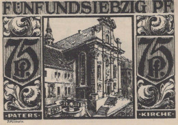 75 PFENNIG 1921 Stadt PADERBORN Westphalia UNC DEUTSCHLAND Notgeld #PB448 - [11] Local Banknote Issues