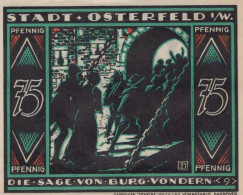 75 PFENNIG 1921 Stadt OSTERFELD IN WESTFALEN Westphalia UNC DEUTSCHLAND #PI074 - [11] Emissions Locales