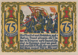 75 PFENNIG 1921 Stadt OSNABRÜCK Hanover UNC DEUTSCHLAND Notgeld Banknote #PI827 - [11] Emissions Locales