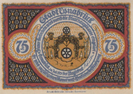 75 PFENNIG 1921 Stadt OSNABRÜCK Hanover DEUTSCHLAND Notgeld Banknote #PF627 - Lokale Ausgaben