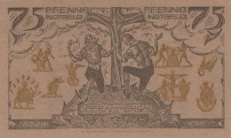 75 PFENNIG 1921 Stadt OBERAMMERGAU Bavaria UNC DEUTSCHLAND Notgeld #PJ175 - [11] Local Banknote Issues